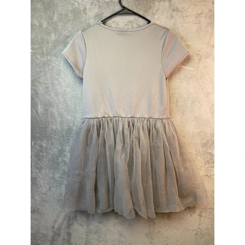 Harry Potter Girls Dress XL 14/16 Gray Hogwarts Sequin Tie Tulle